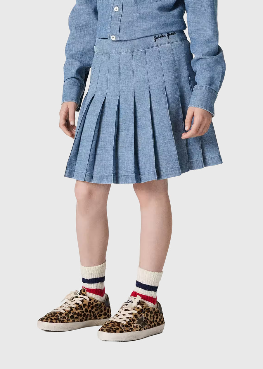 Golden Goose Falda tableada Kids GLG-P02613