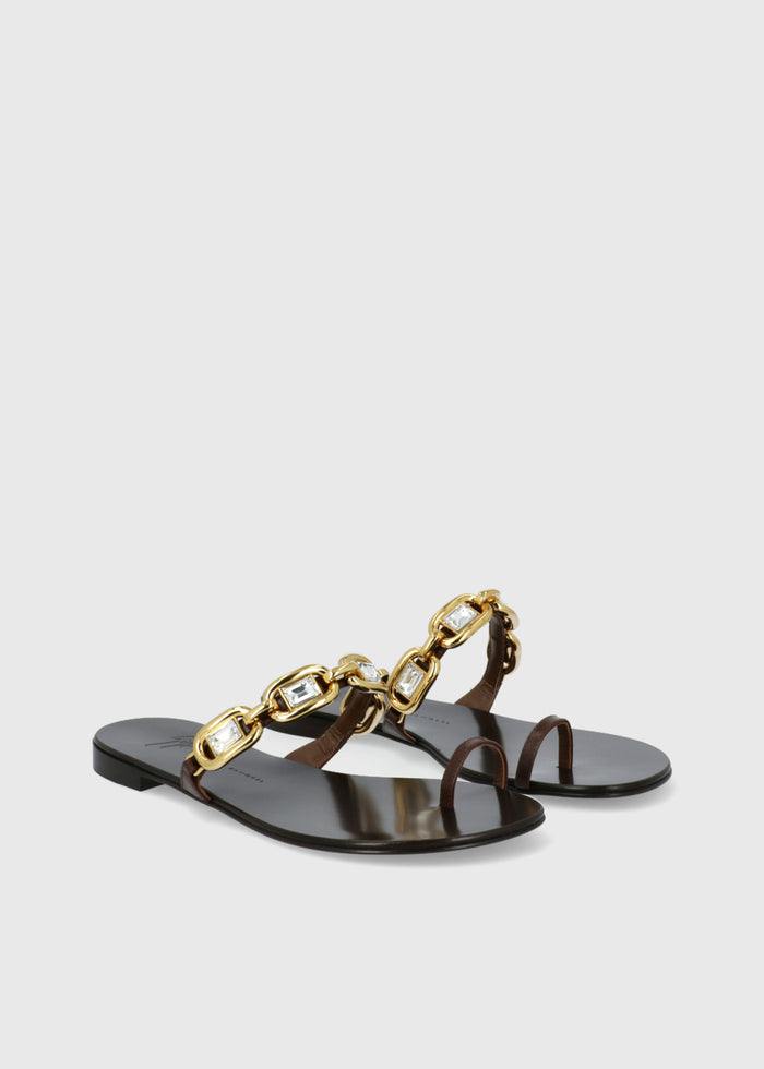 Giuseppe Zanotti Sandalias Planas Chain GSZ-E600021