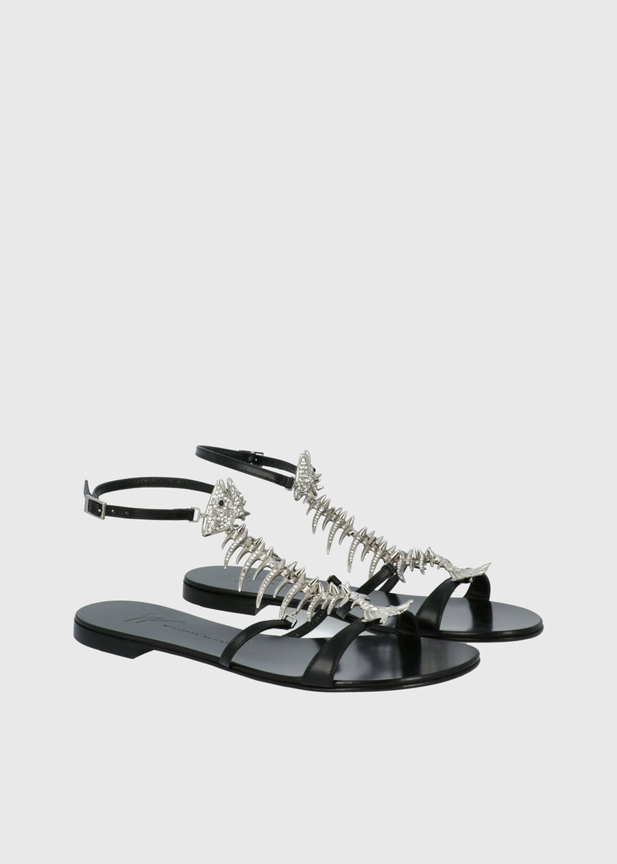 Giuseppe Zanotti Sandalias Planas Fishbone GSZ-E600029
