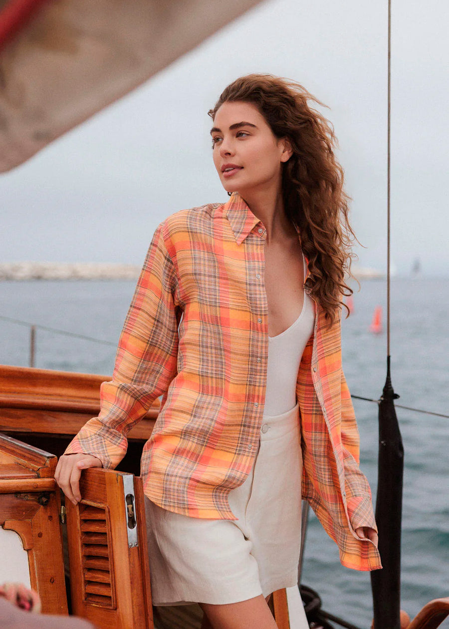 GODS TRUE CASHMERE Camisa de cuadros GTC-U1208TWP