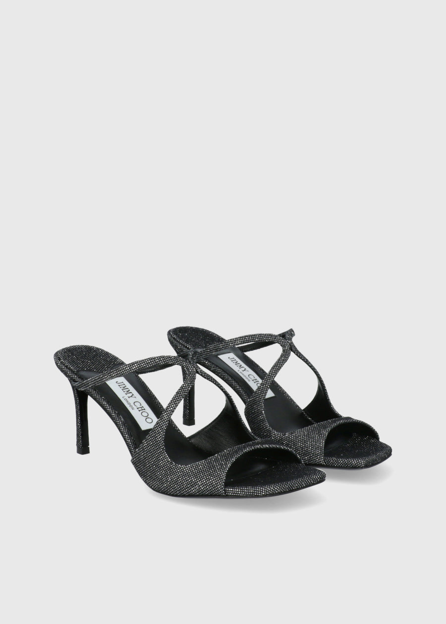 Jimmy Choo Sandalias Anise Glitter Slide JCH-ANISE75