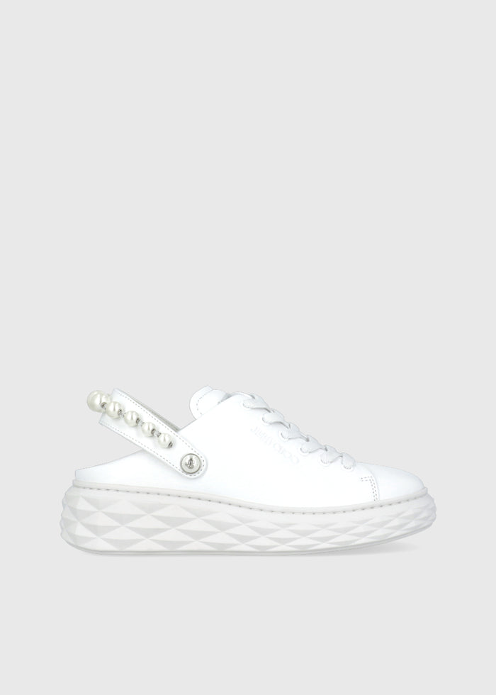Jimmy Choo Sneakers Mules Diamond Maxi Pearl JCH-DIAMAXPE
