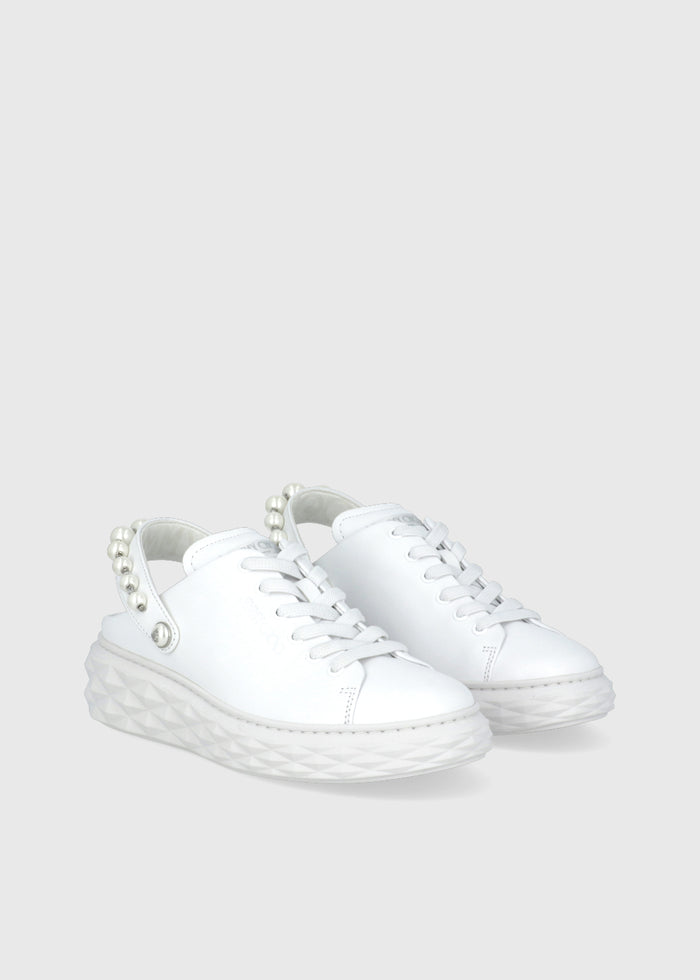 Jimmy Choo Sneakers Mules Diamond Maxi Pearl JCH-DIAMAXPE