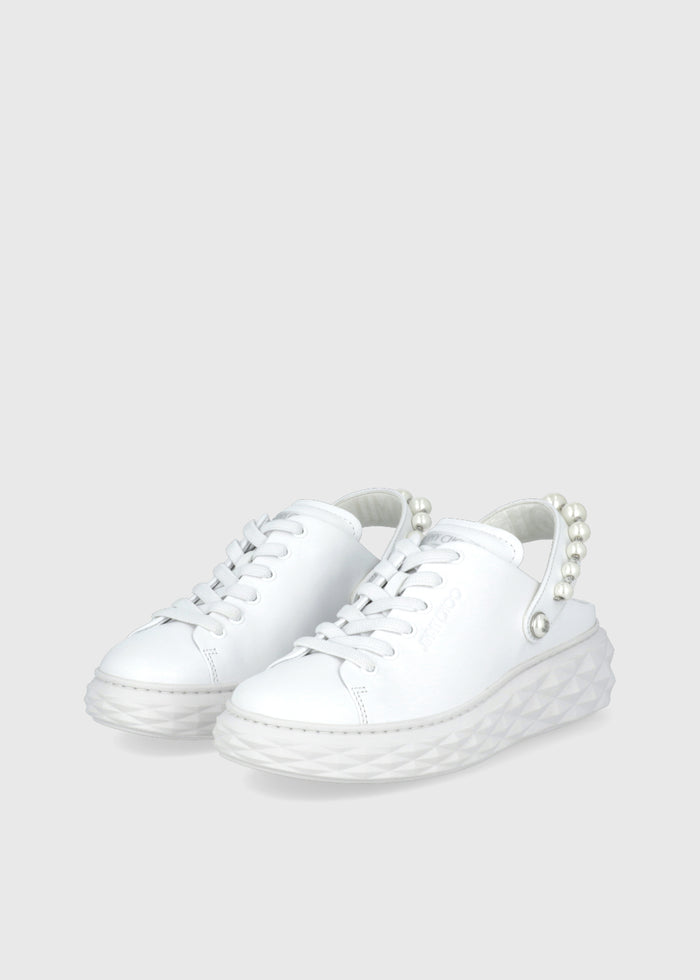 Jimmy Choo Sneakers Mules Diamond Maxi Pearl JCH-DIAMAXPE