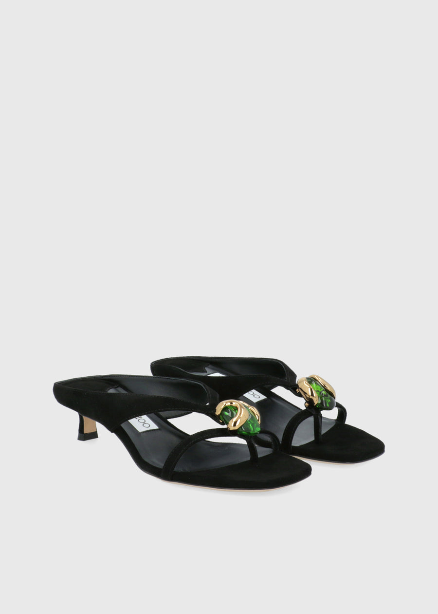 Jimmy Choo Mules Emeri Stone JCH-EMERST35