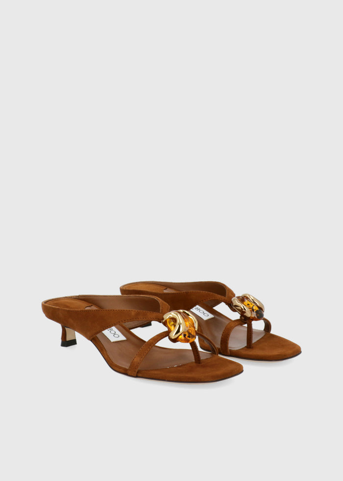 Jimmy Choo Mules Emeri Stone JCH-EMERST35