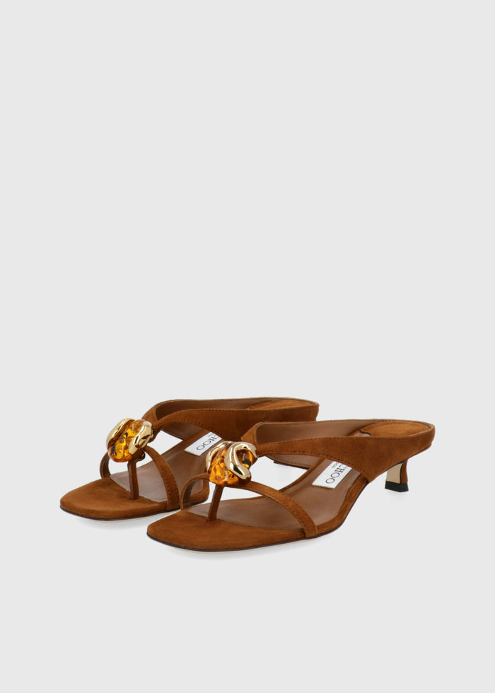 Jimmy Choo Mules Emeri Stone JCH-EMERST35