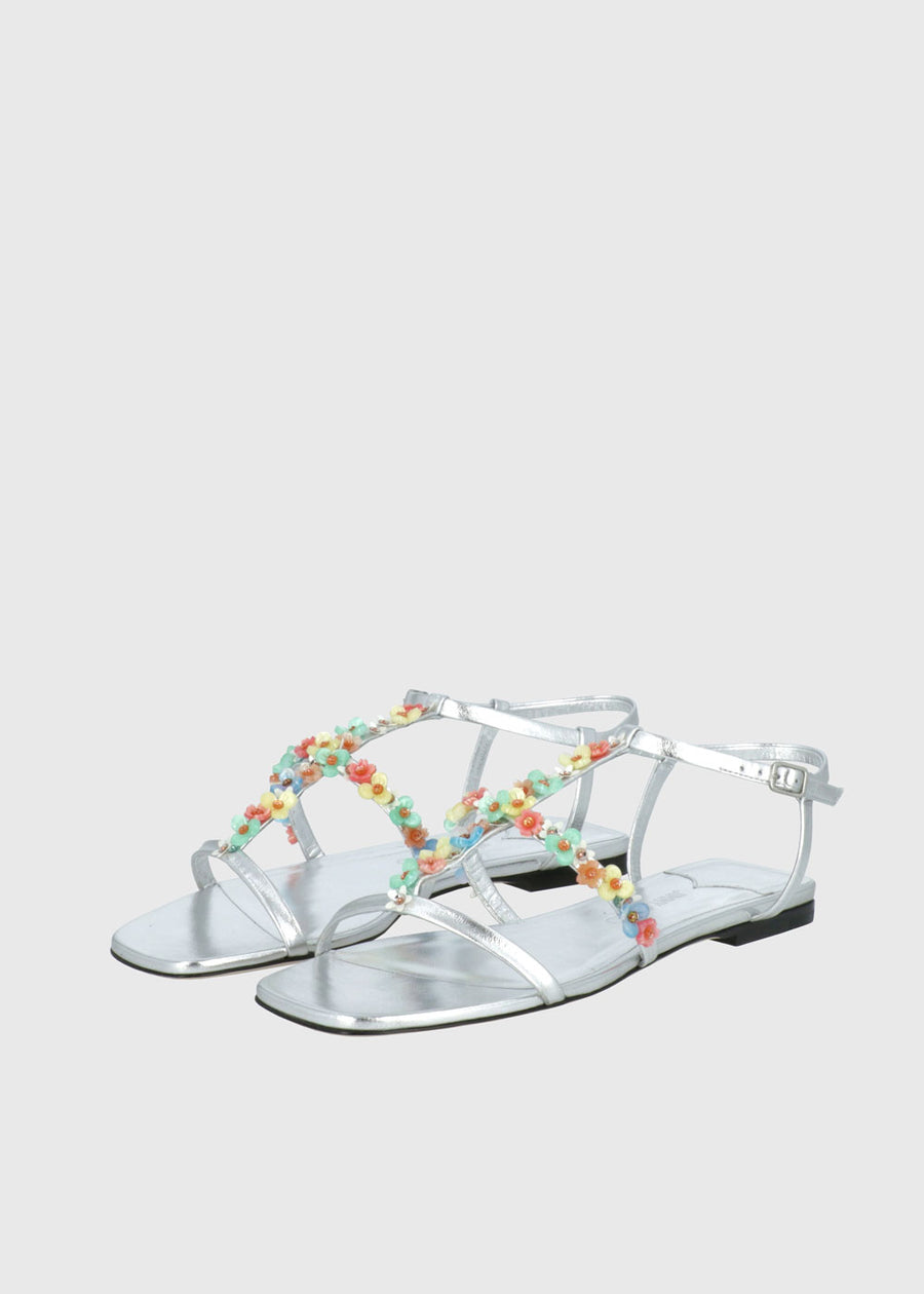 Jimmy Choo Sandalia plana Gwyn Daisy JCH-GWYNDAFL