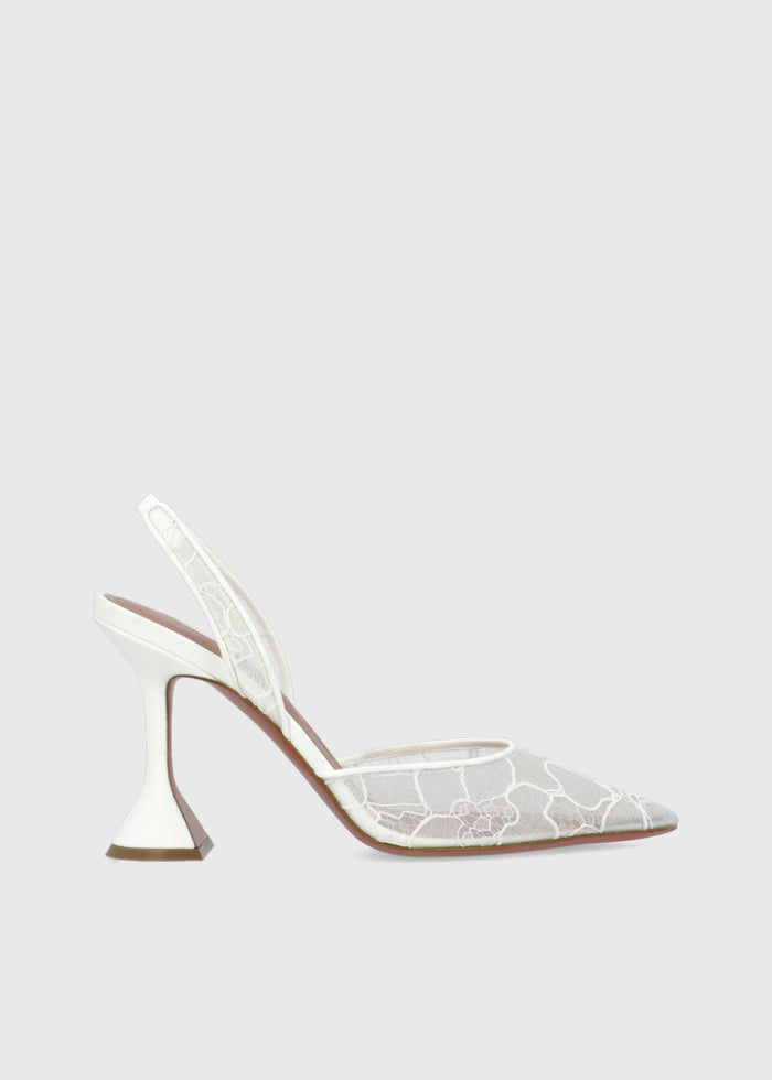 Amina Muaddi Slingbacks Holli lace MMD-HOLLILAS