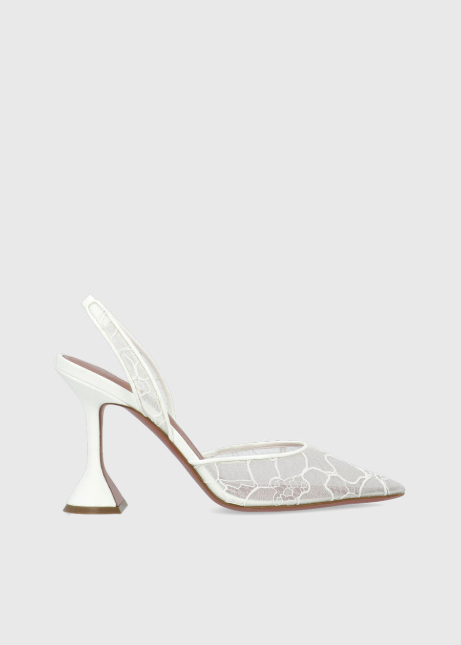 Amina Muaddi Slingbacks Holli lace MMD-HOLLILAS
