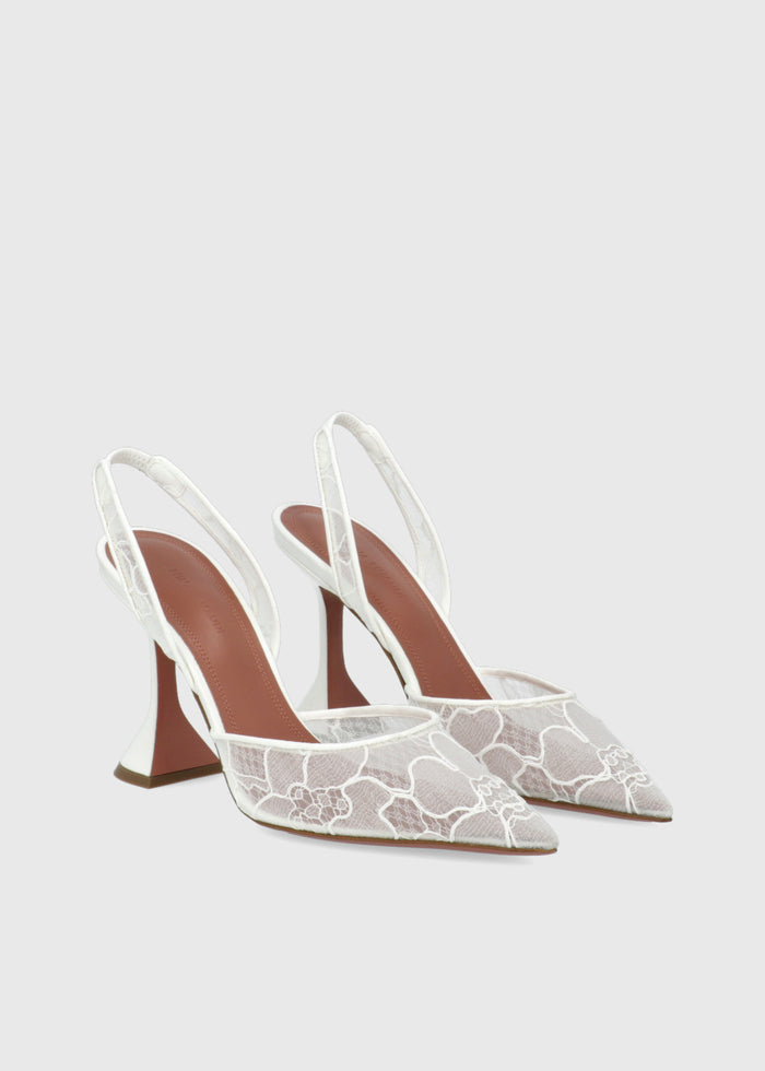 Amina Muaddi Slingbacks Holli lace MMD-HOLLILAS