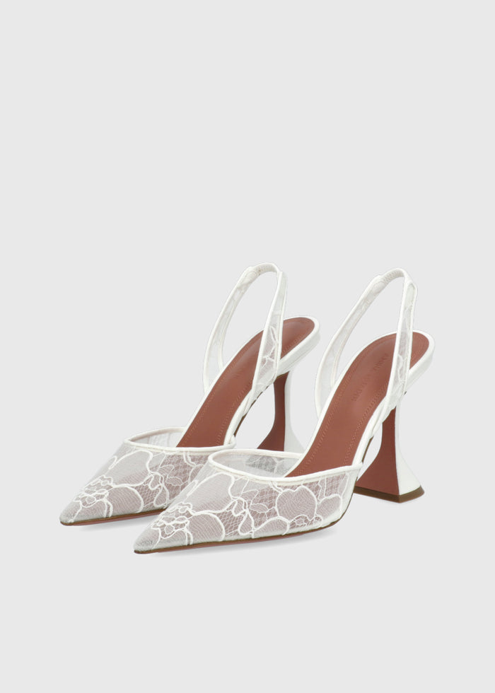 Amina Muaddi Slingbacks Holli lace MMD-HOLLILAS