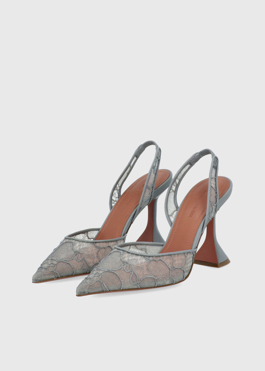 Amina Muaddi Slingbacks Holli lace MMD-HOLLILAS