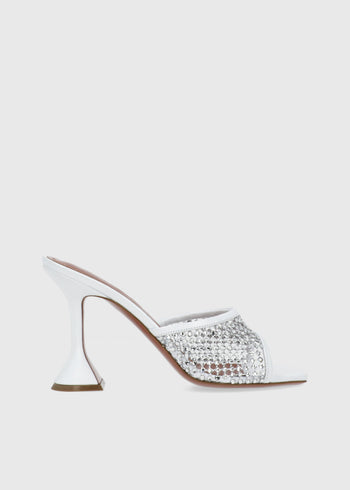 AMINA MUADDI Mules Lupita crystal 95 MMD-LUPICRNT