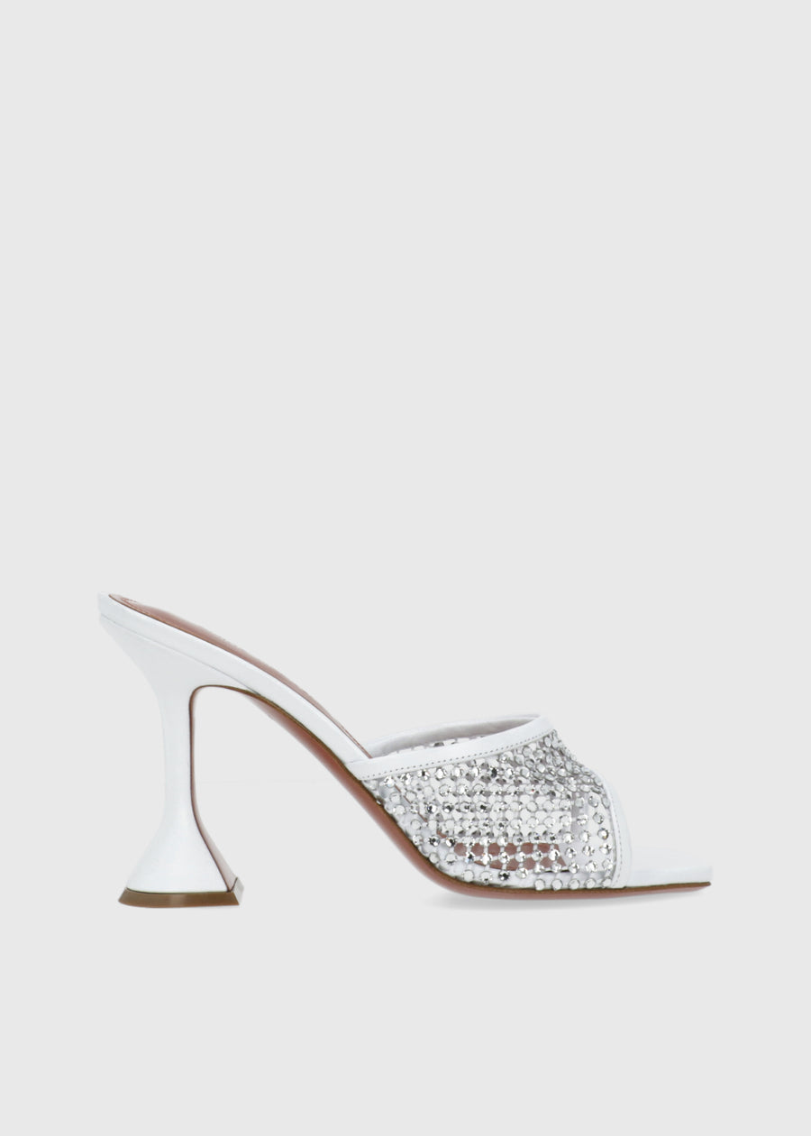 AMINA MUADDI Mules Lupita crystal 95 MMD-LUPICRNT