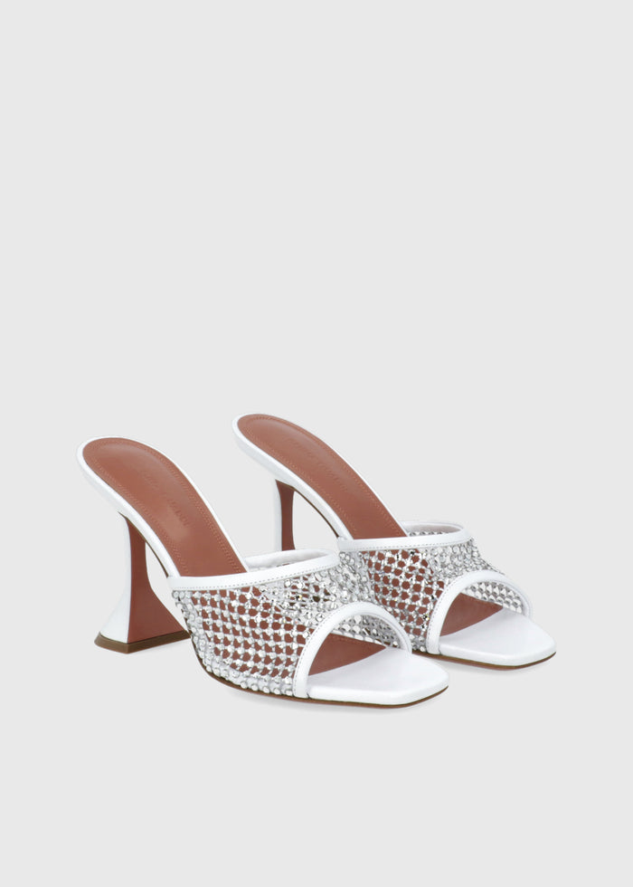 AMINA MUADDI Mules Lupita crystal 95 MMD-LUPICRNT