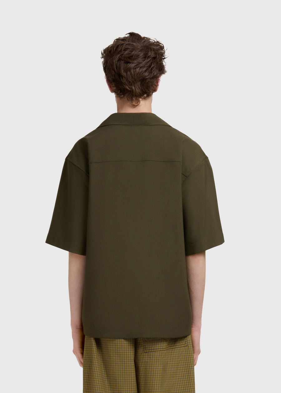 Marni camisa con estampado de líneas sinuosas MRI-CUMU0054