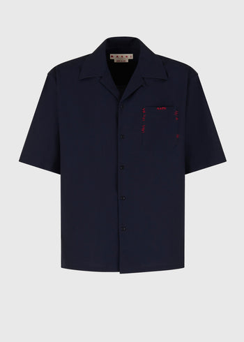 Marni camisa con estampado de líneas sinuosas MRI-CUMU0054