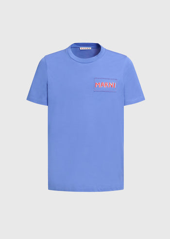 Marni T-Shirt con estampado de logo distorsionado MRI-HUMU0198