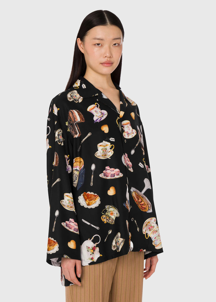 Moschino Camisa patchwork MSC-A0236