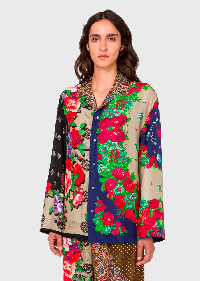 MOSCHINO Camisa patchwork MSC-EA0212
