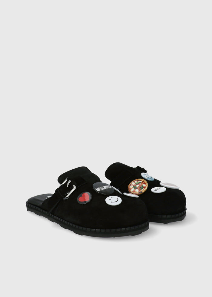 MOSCHINO Mules con pines MSC-MA10252