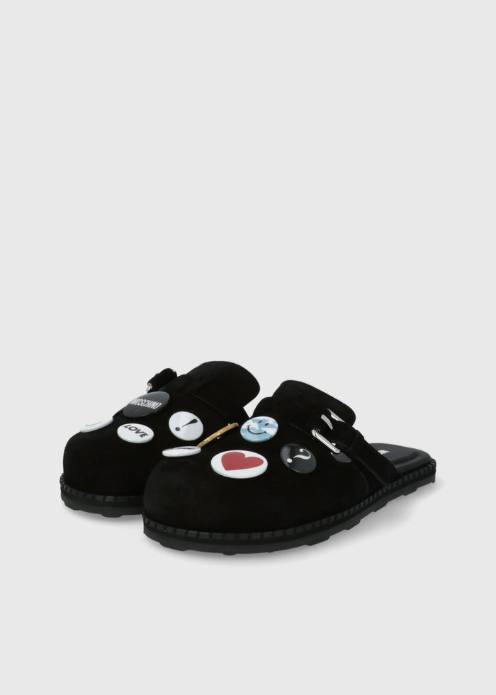 MOSCHINO Mules con pines MSC-MA10252