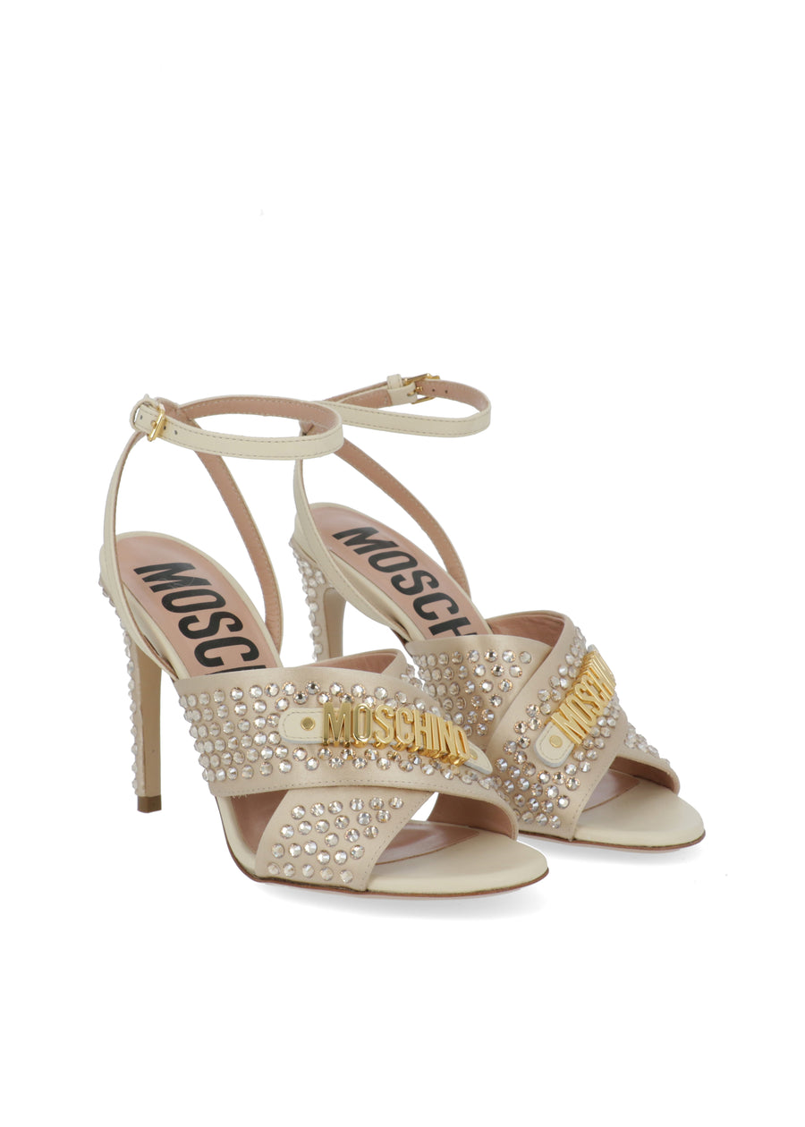 Moschino Sandalias altas con logo MSC-MA1647A