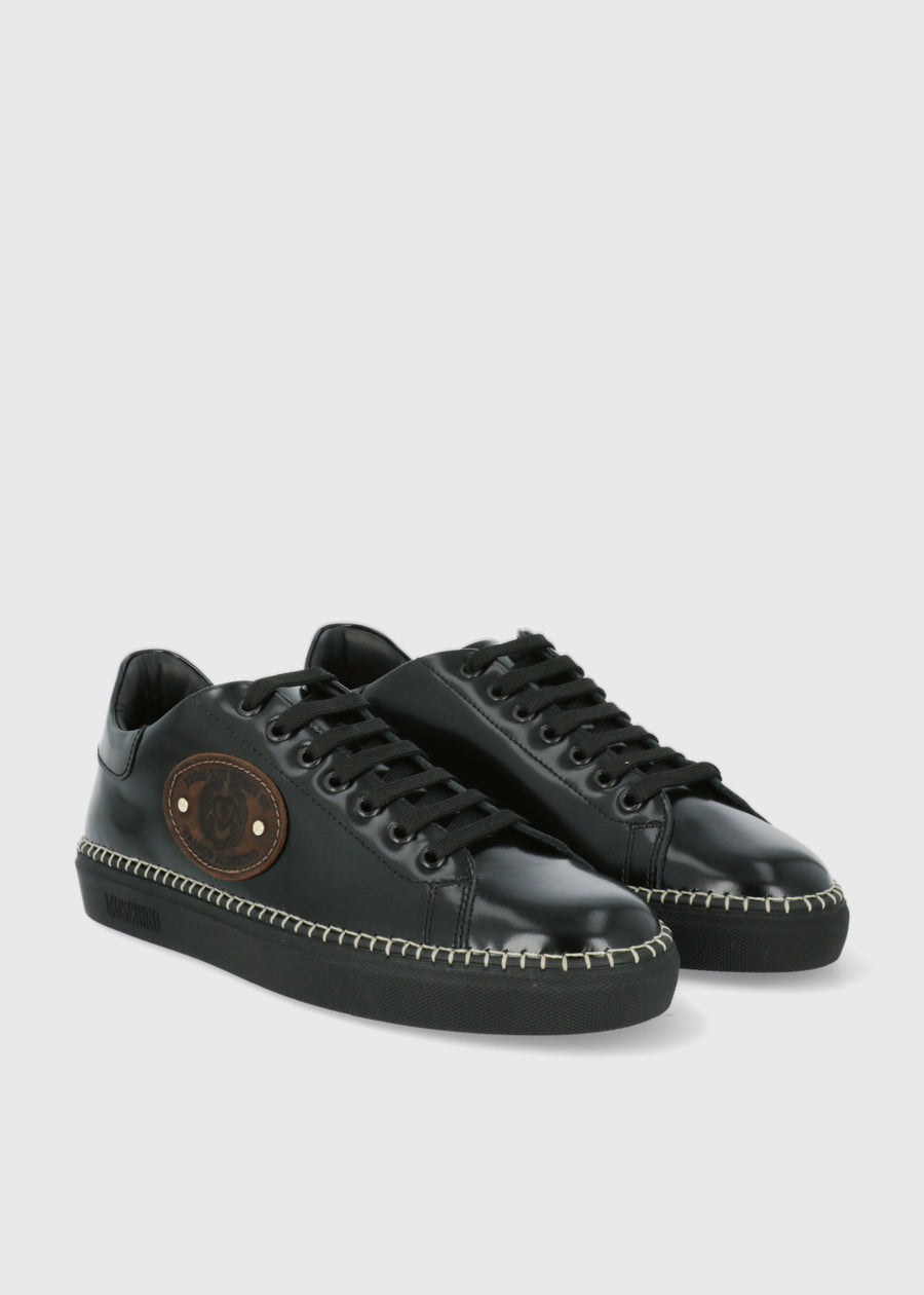 Moschino Tenis bajos con logo para hombre MSC-MB15032