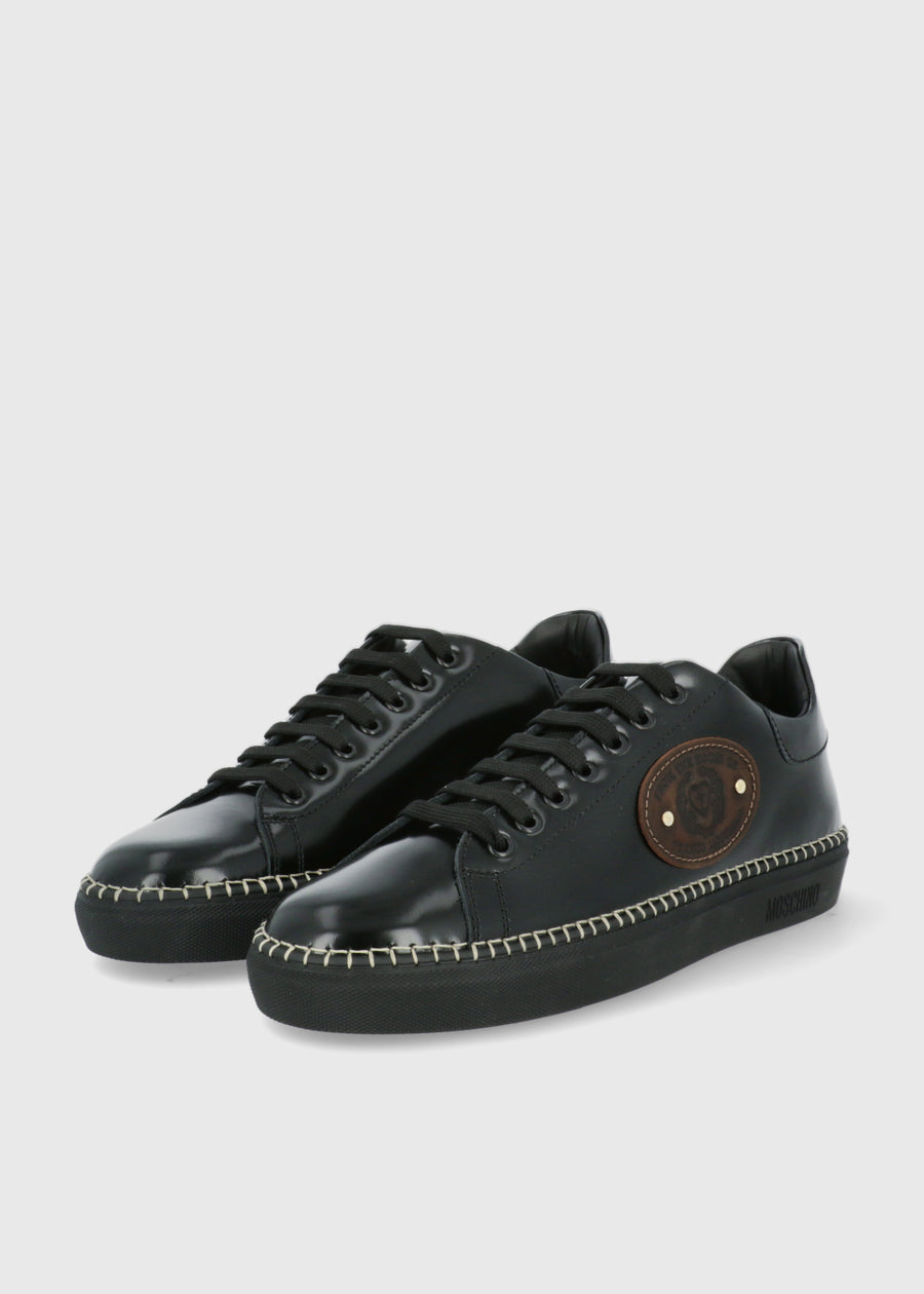 Moschino Tenis bajos con logo para hombre MSC-MB15032