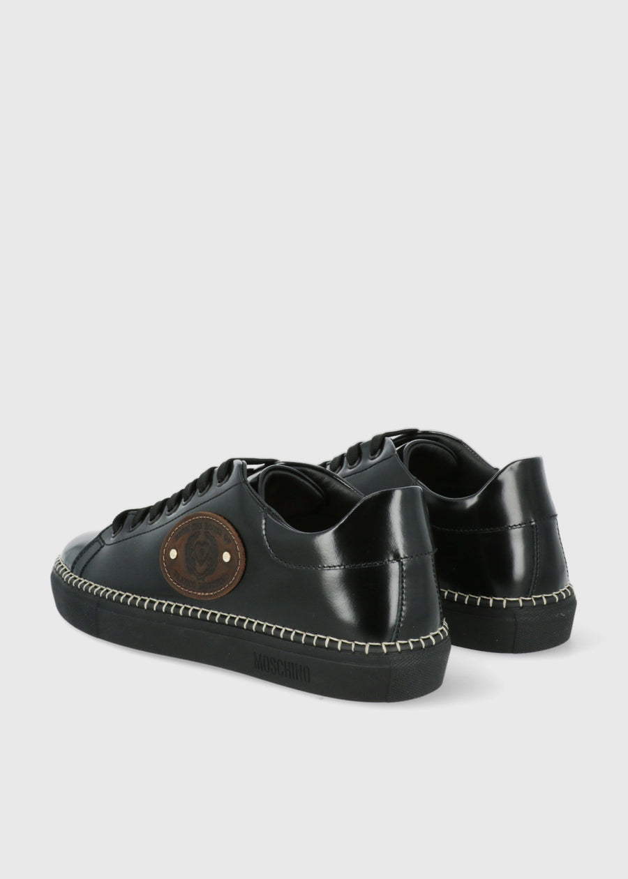 Moschino Tenis bajos con logo para hombre MSC-MB15032