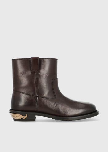 Moschino botas Metal Lettering MSC-MB21024