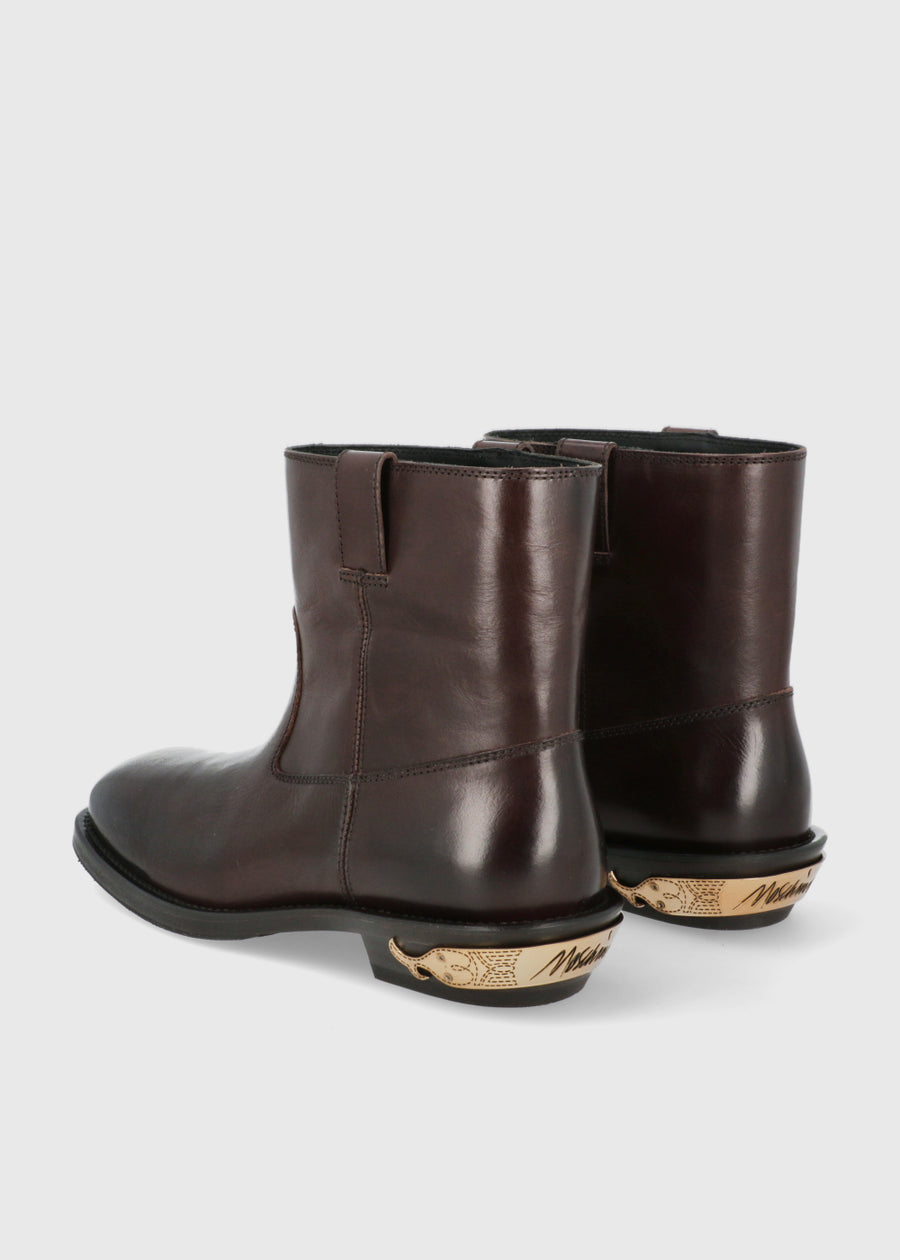 Moschino botas Metal Lettering MSC-MB21024
