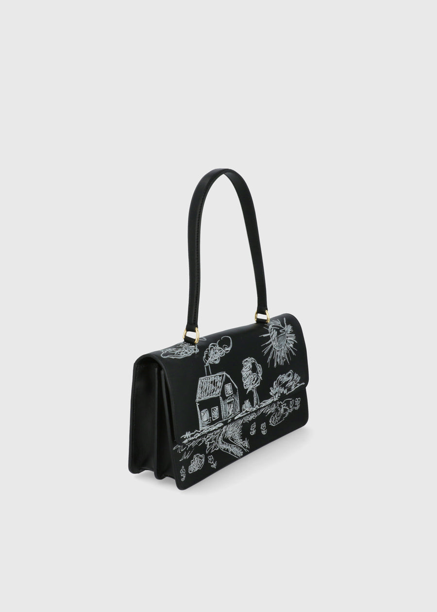 Moschino Bolso Baguette con dibujos MSC-MC4238P
