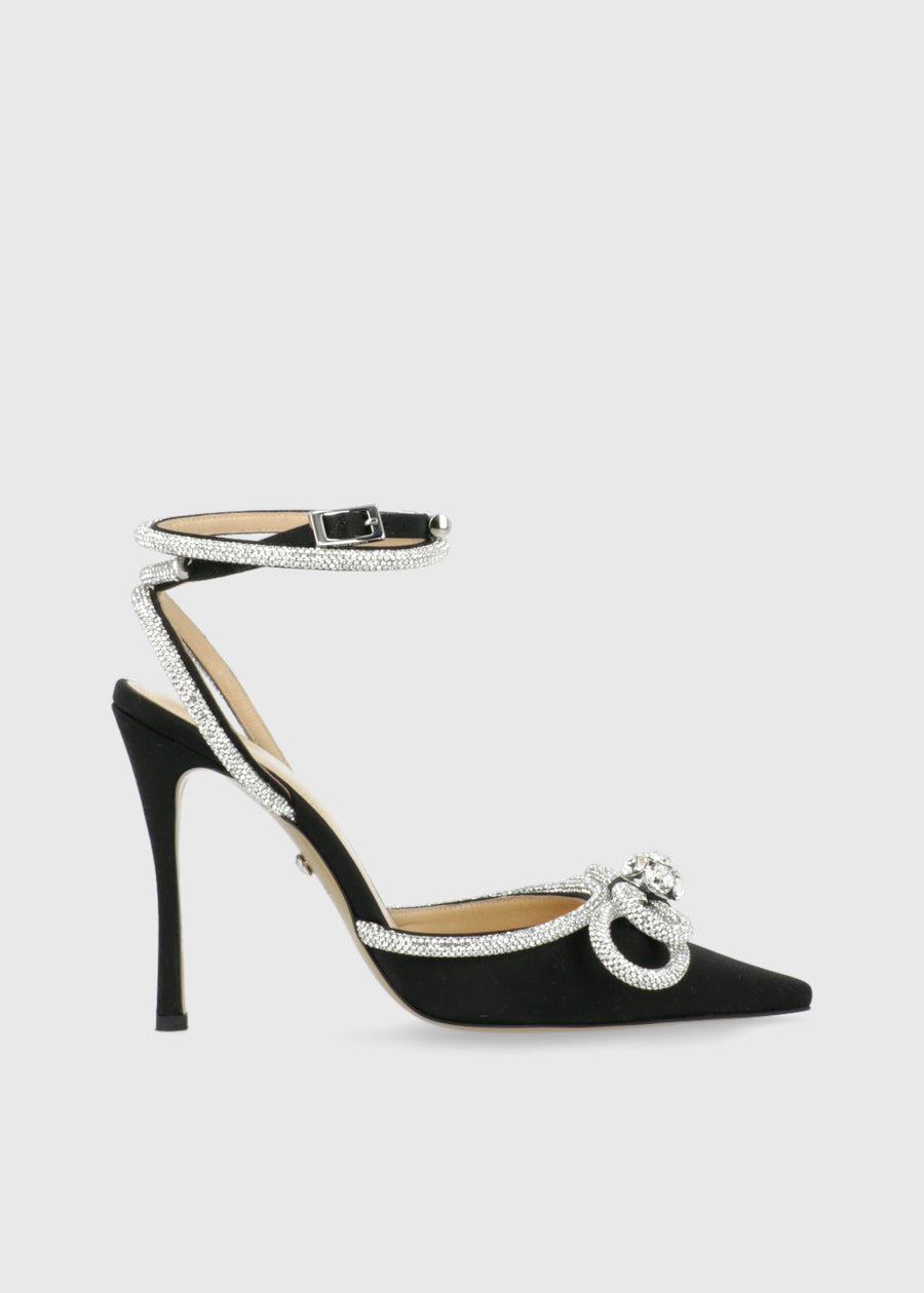 Mach & Mach Zapatillas Double Bow Crystal MYM-S0235