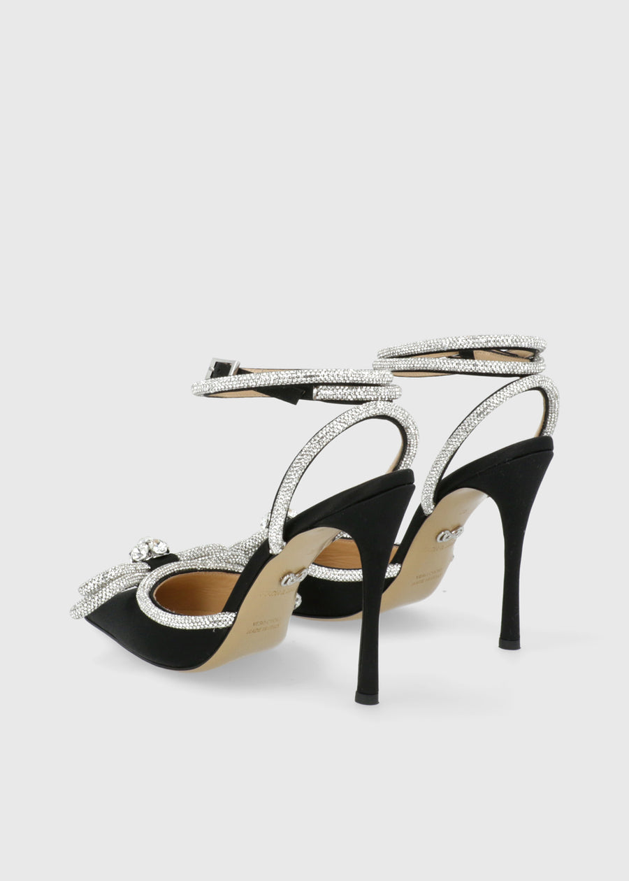 Mach & Mach Zapatillas Double Bow Crystal MYM-S0235