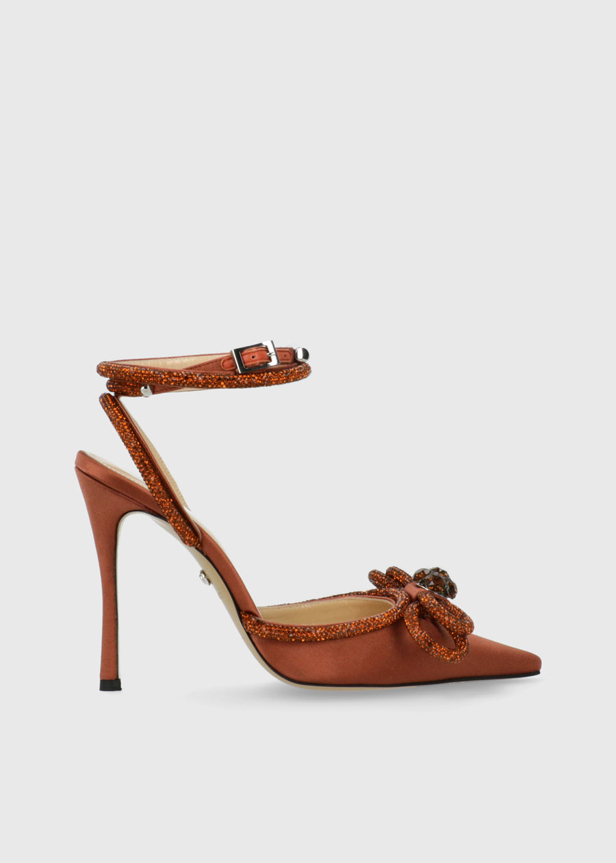 Mach & Mach Zapatillas Double Bow Crystal MYM-S0235