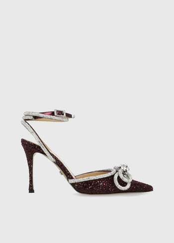 Mach & Mach Zapatillas Double Bow Crystal MYM-S0353