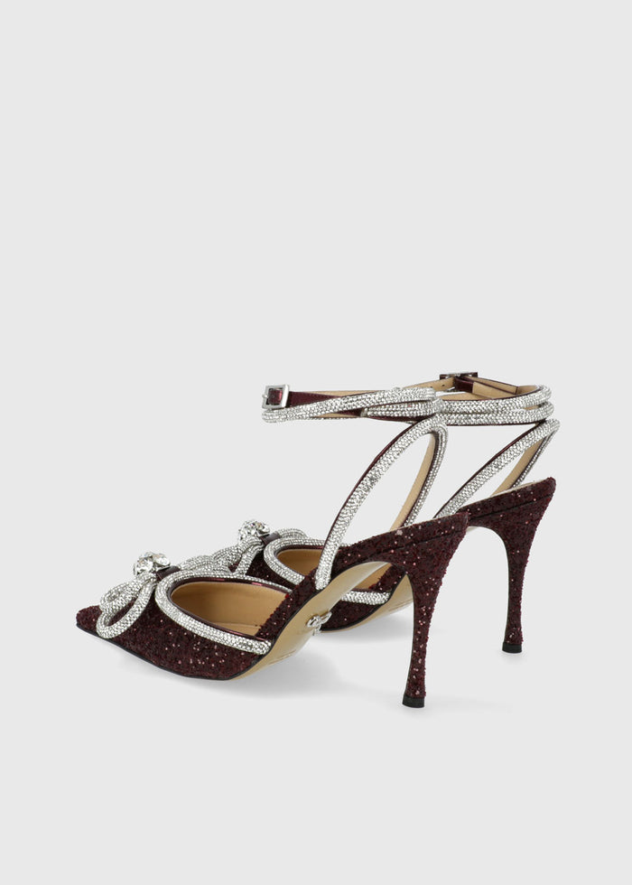 Mach & Mach Zapatillas Double Bow Crystal MYM-S0353