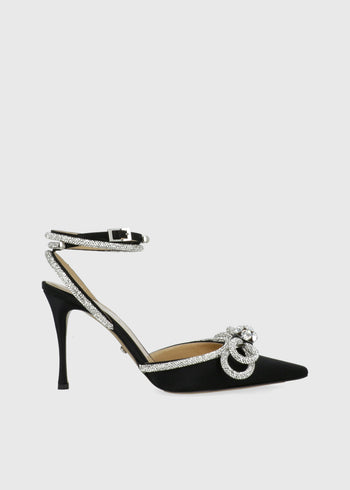 Mach & Mach Zapatillas Double Bow Crystal MYM-S0353