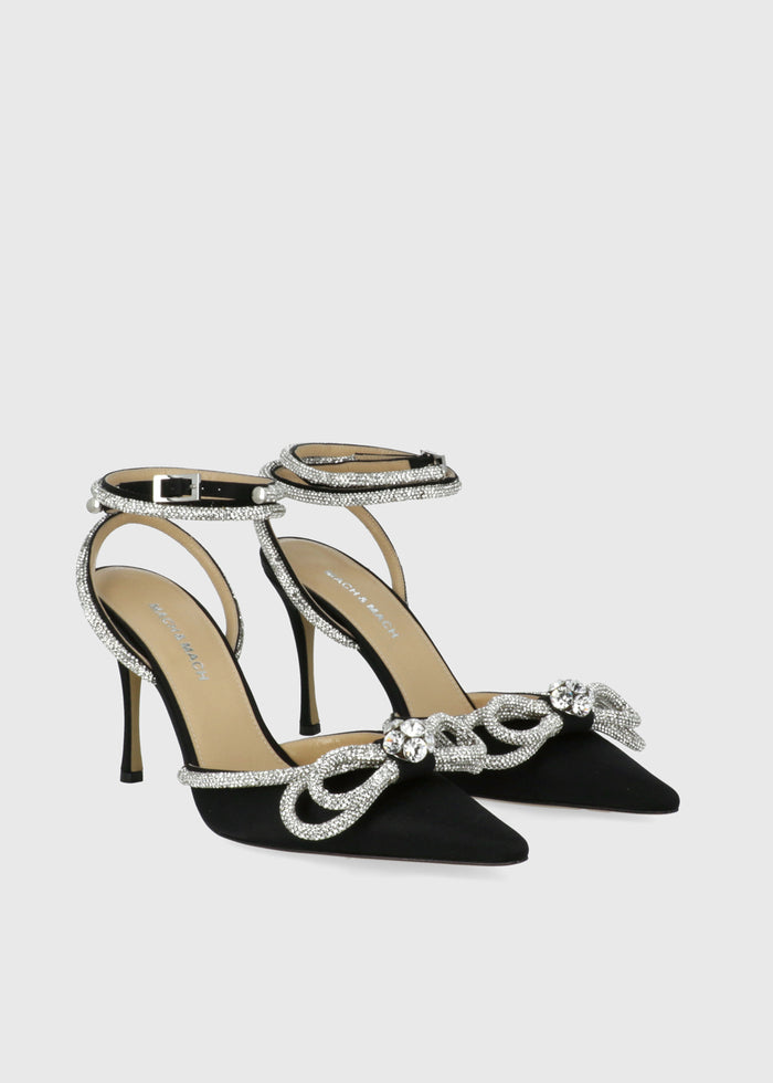 Mach & Mach Zapatillas Double Bow Crystal MYM-S0353