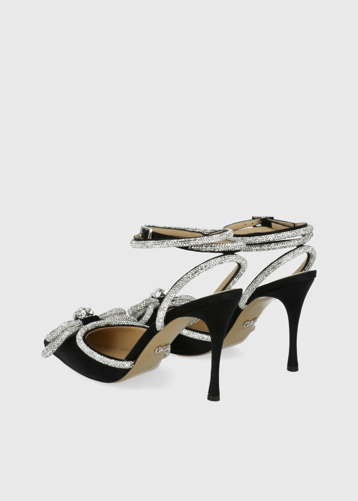 Mach & Mach Zapatillas Double Bow Crystal MYM-S0353