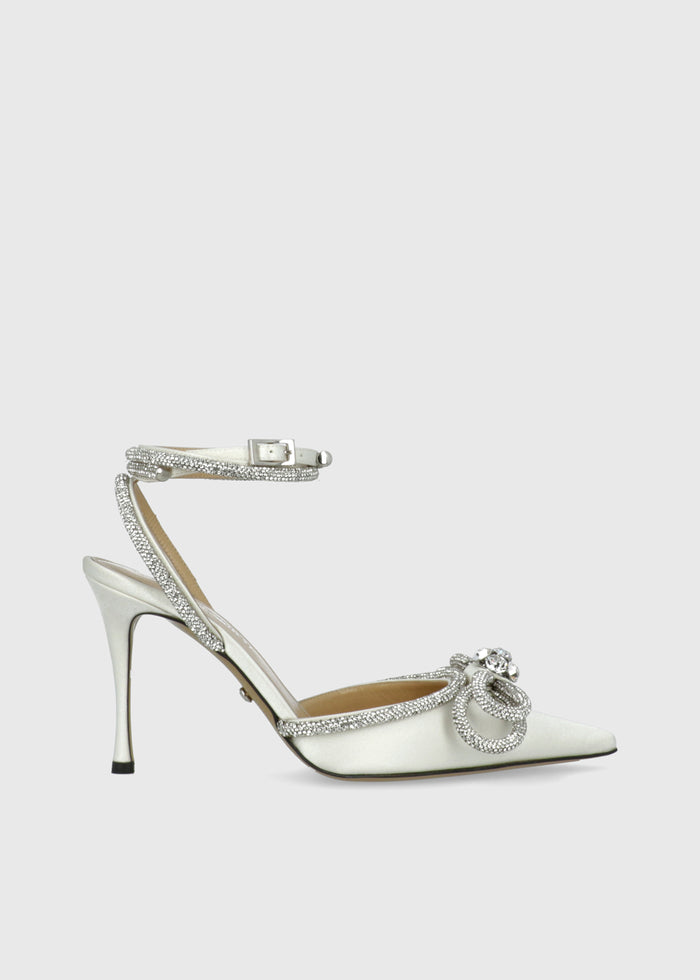 Mach & Mach Zapatillas Double Bow Crystal MYM-S0353