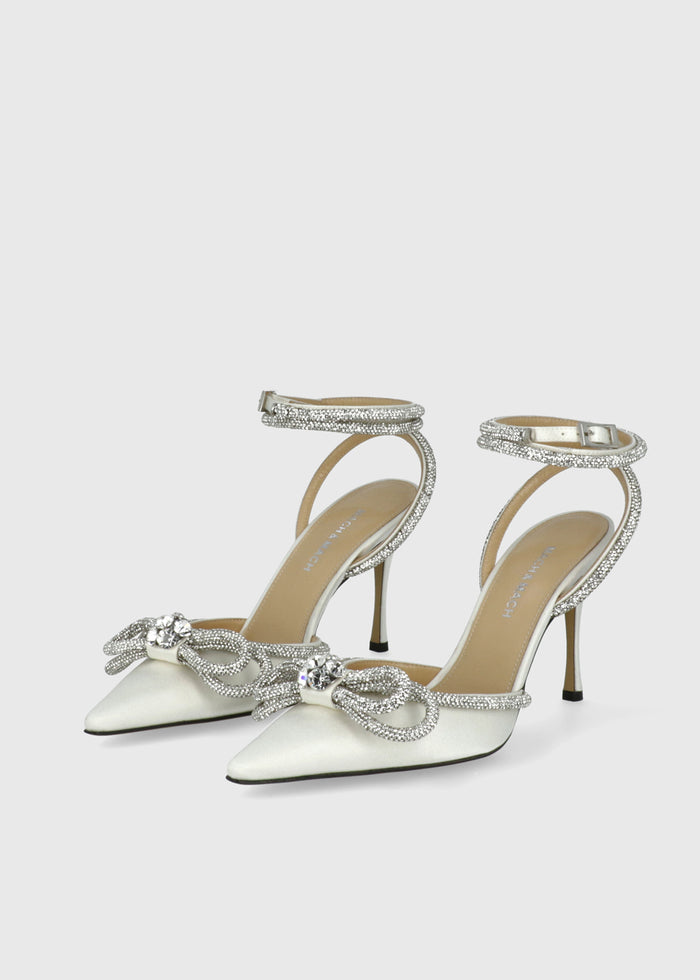 Mach & Mach Zapatillas Double Bow Crystal MYM-S0353