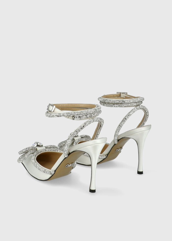 Mach & Mach Zapatillas Double Bow Crystal MYM-S0353