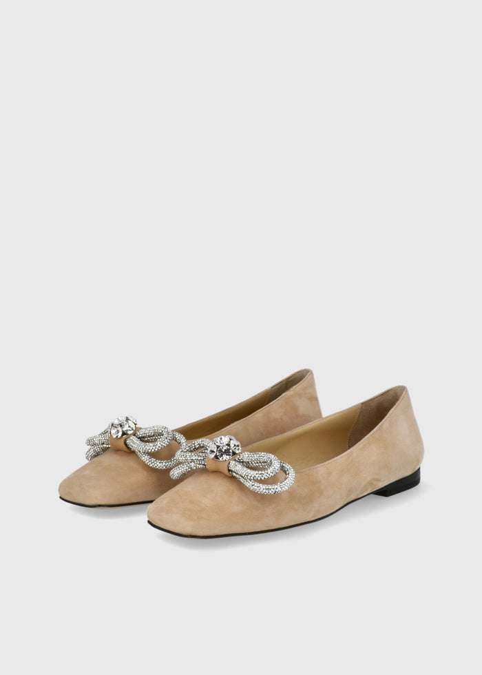 MACH & MACH Flats Double Bow Satin Flats MYM-S0945