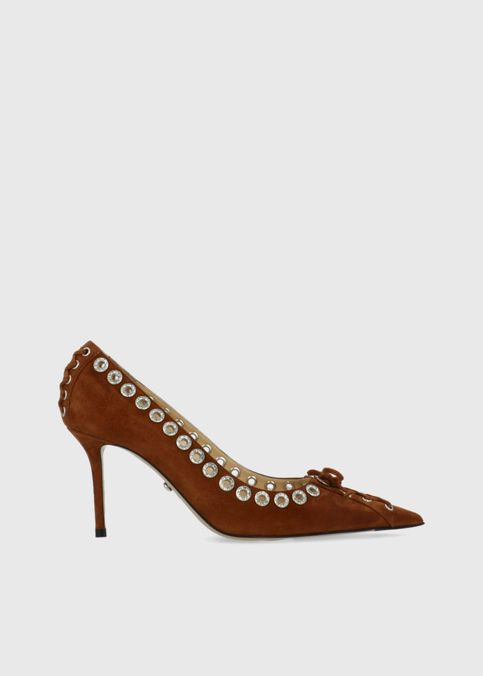 Mach & Mach Zapatillas Crystalized Corset Pointed  MYM-S0978