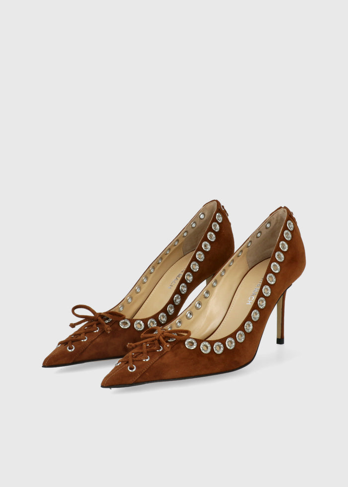 Mach & Mach Zapatillas Crystalized Corset Pointed  MYM-S0978