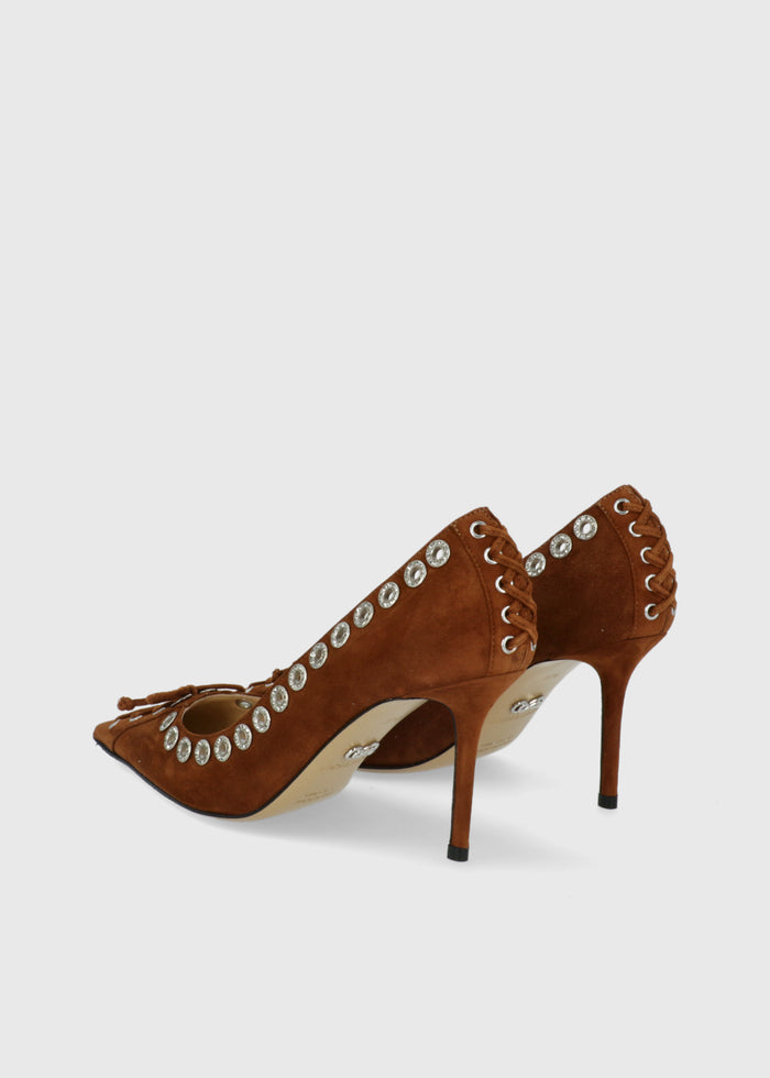 Mach & Mach Zapatillas Crystalized Corset Pointed  MYM-S0978