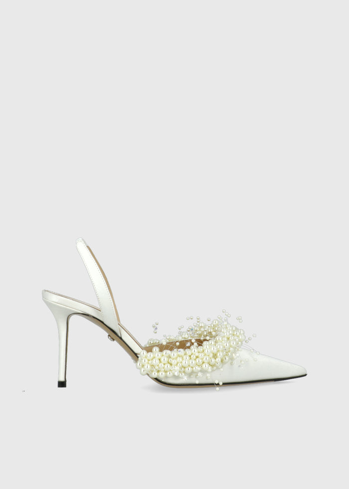 Mach & Mach Zapatillas Slingback Floating Pearl MYM-S1003